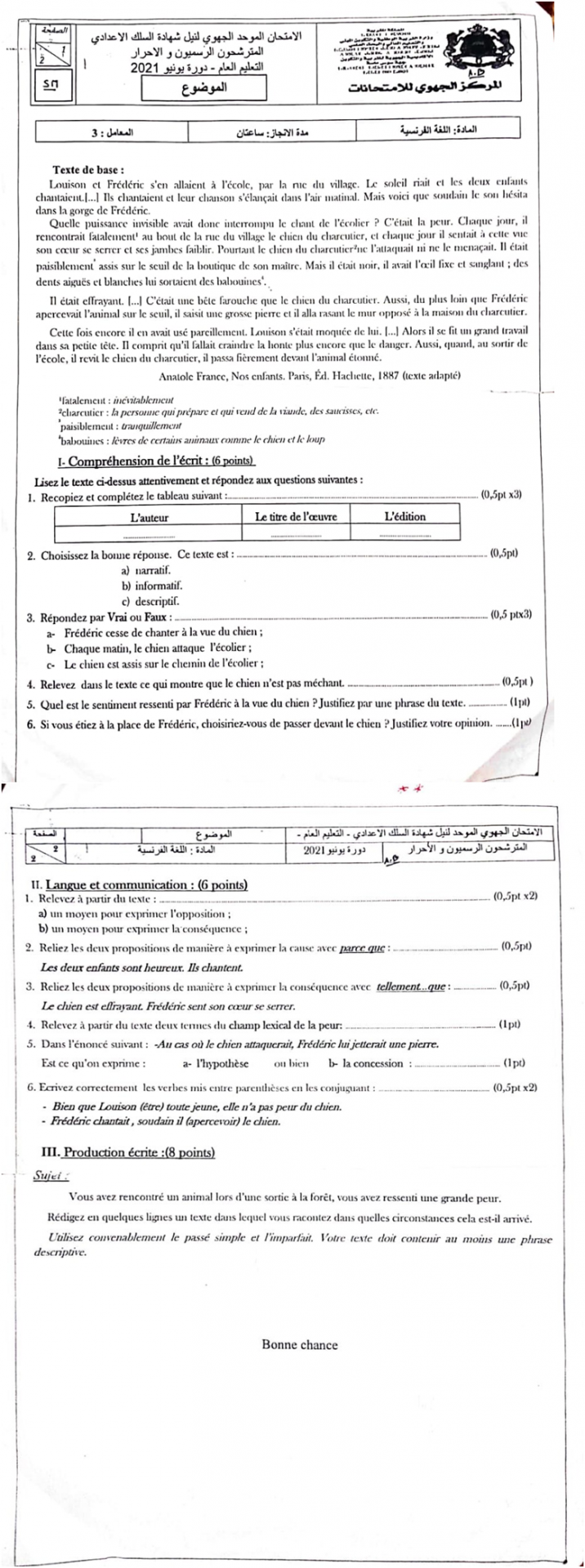 Examen reg 2021